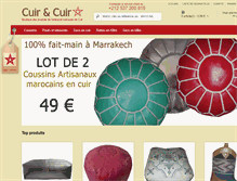 Tablet Screenshot of cuirandcuir.com